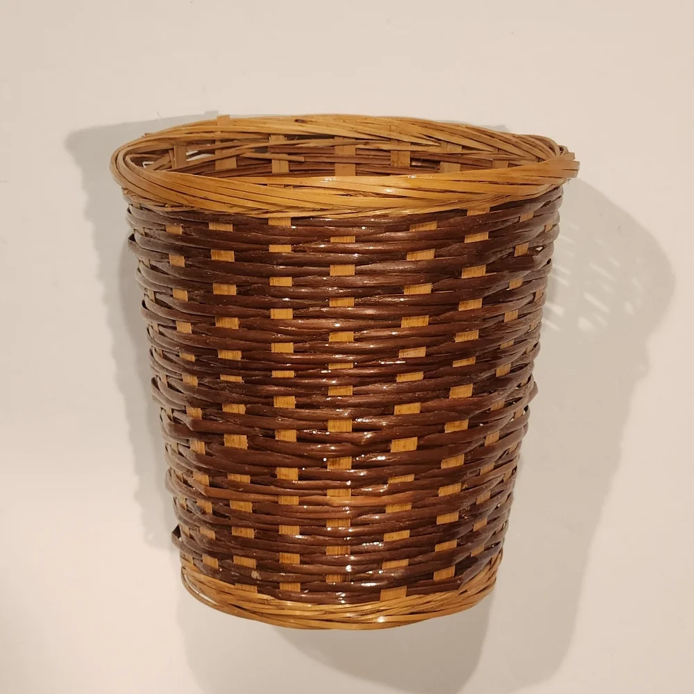 Small Woven Basket Plant Container Flower Pot